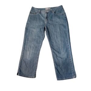 Chico's Woman's Size 1.5 (Medium) Platinum Jean Capri's